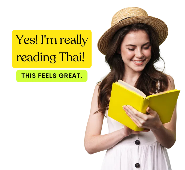 A beautiful girl reading a book with a nice smile