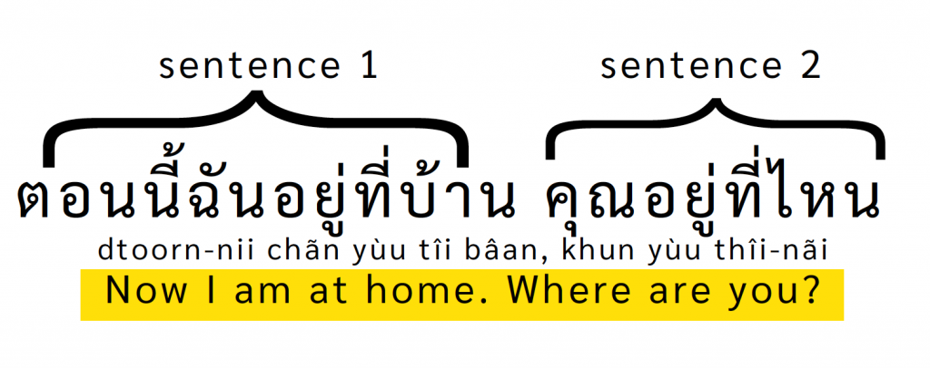 ตอนนี้ ฉันอยู่ที่บ้าน คุณอยู่ที่ไหน