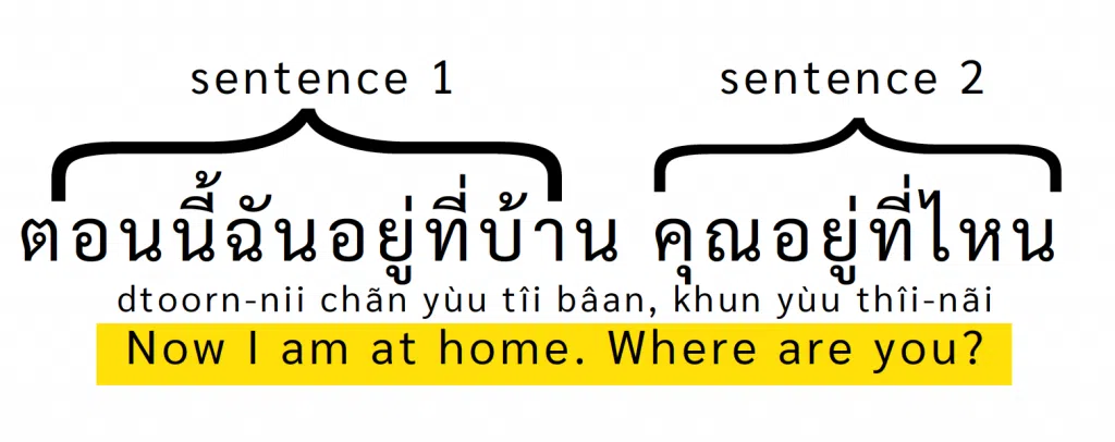 ตอนนี้ ฉันอยู่ที่บ้าน คุณอยู่ที่ไหน